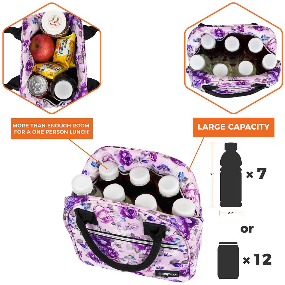 Insulated Lunch Box Women, Cooler Bag Tote Girls Kids Teen Adult, Soft Reusable Thermal Meal Prep Purse - Image 49
