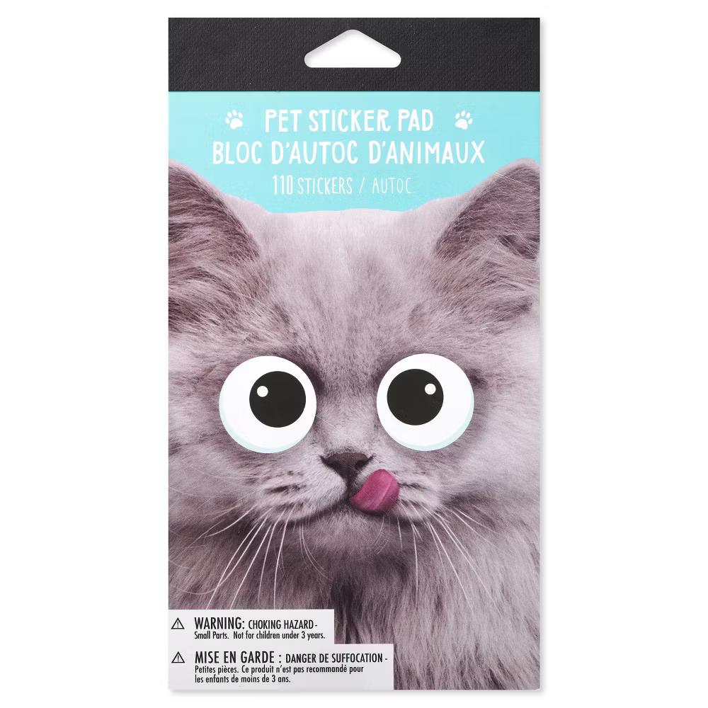 Funny Pets Sticker Pad for Kids/Silly Cats and Dogs 110ct - 10 Sheets - Image 5