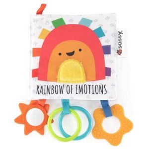 Sassy Toys Rainbow of Emotions Activity Book: Emotional & Sensory Development Baby & Toddler Educational Toy