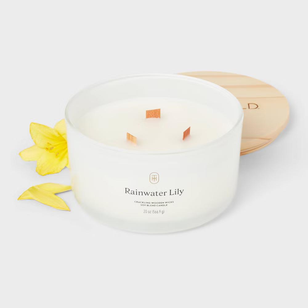 Glass Wooden Wick Jar Candle - Image 116