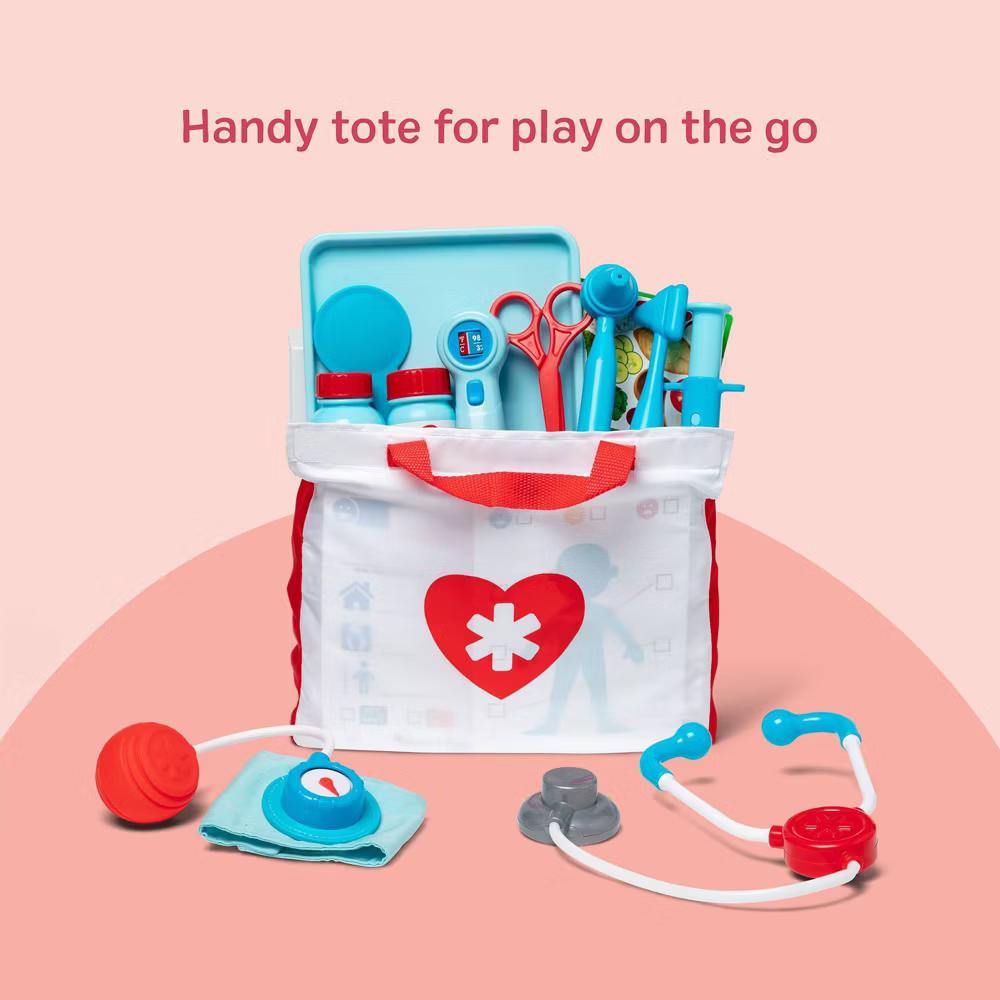 Get Well Doctor's Kit Pretend Play Set – 25 Toy Pieces for Preschool Girls, Boys - Image 7