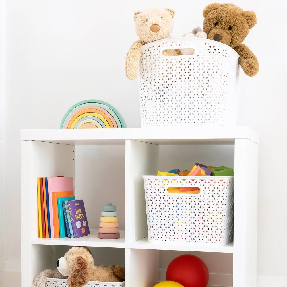 Y-Weave XL Curved Decorative Storage Basket - Image 14
