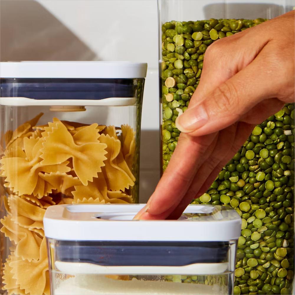 POP 3pc Food Storage Container Value Set White: Air Tight Seal, Dishwasher-Safe, 1.1 Qt Capacity - Image 3