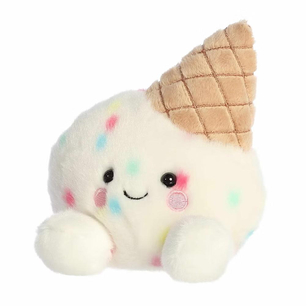 Mini Sprinkle Ice Cream Palm Pals Adorable Stuffed Animal White 4.5" - Image 4