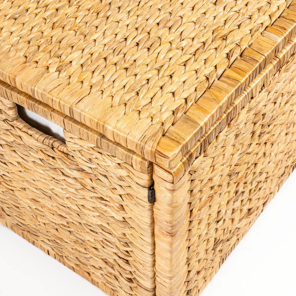 happimess Anada 30" Handwoven Wicker Weave Storage Trunk - Image 22
