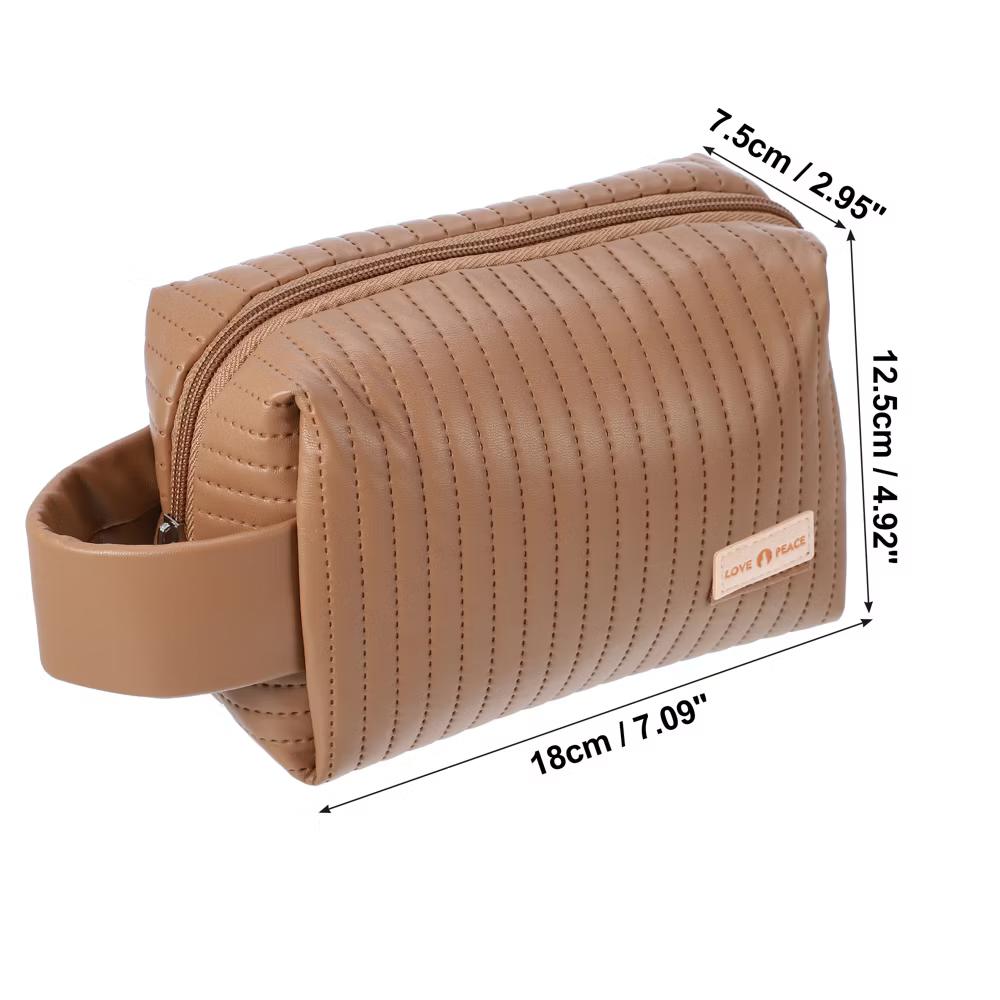 Faux Leather Small Makeup Bag - Image 16