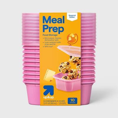 Food Storage Containers Deli/Snack - 12oz/10pk - Pink - Image 3