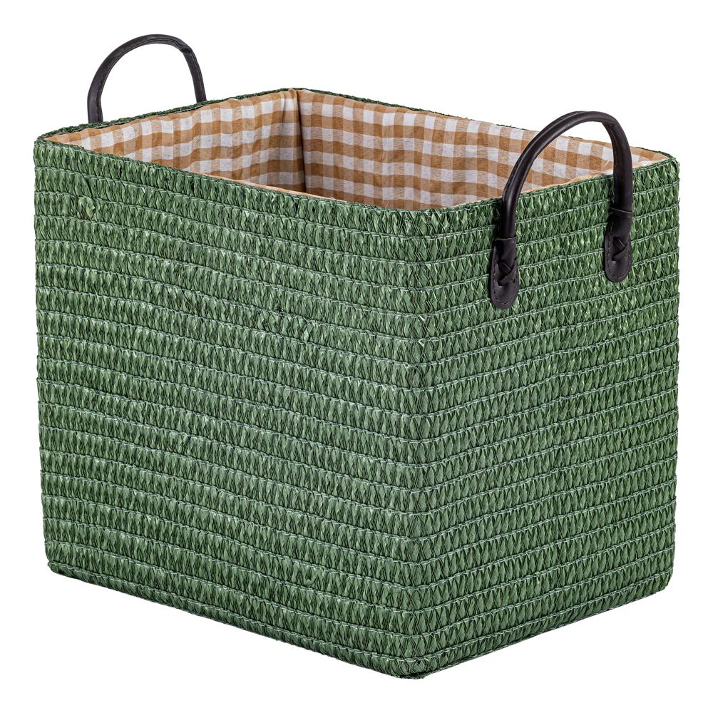 Woven Storage Basket for Clothes Shoes Organizer Bin with Handles - Image 43