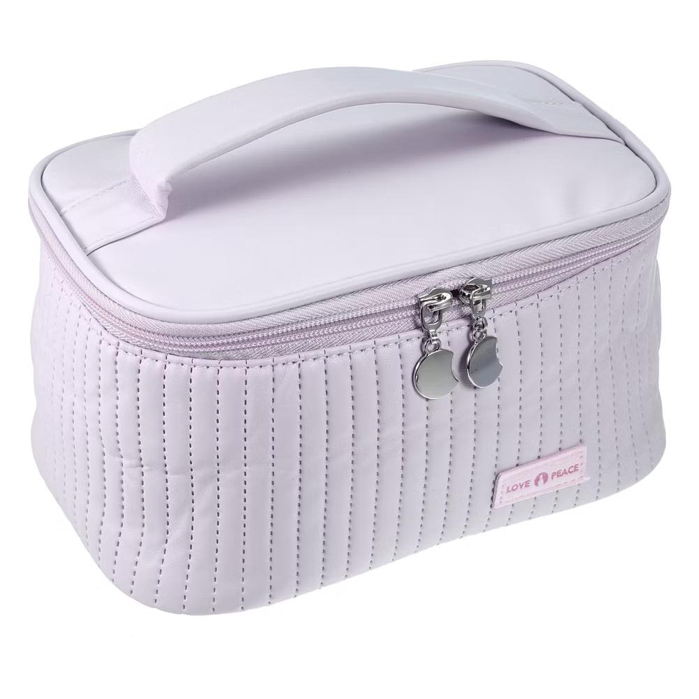 Polyurethane Faux Leather Large Makeup Bag Brush Organizer for Women 1 Pc - Image 31