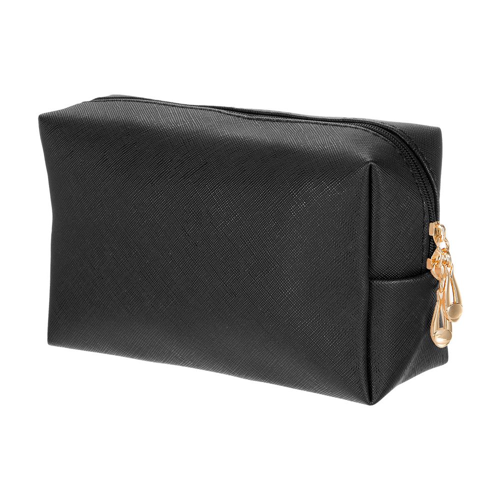 Waterproof PU Leather Travel Toiletry Organizing Square Makeup Bag