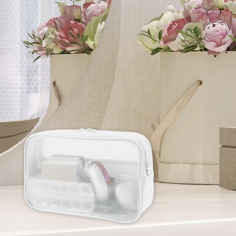 Travel Mesh Makeup Bag with Zipper 3 Pcs - Image 16