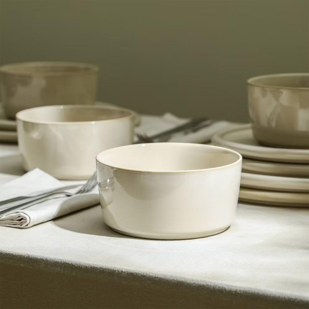 24pc Eden Stoneware Dinnerware Set - Image 21