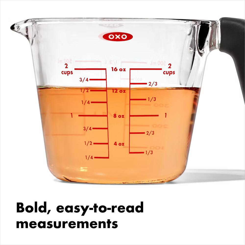 2c Glass Measuring Cup: Clear, Dishwasher-Safe, 2 Cup Capacity, Lifetime Limited Warranty - Image 3