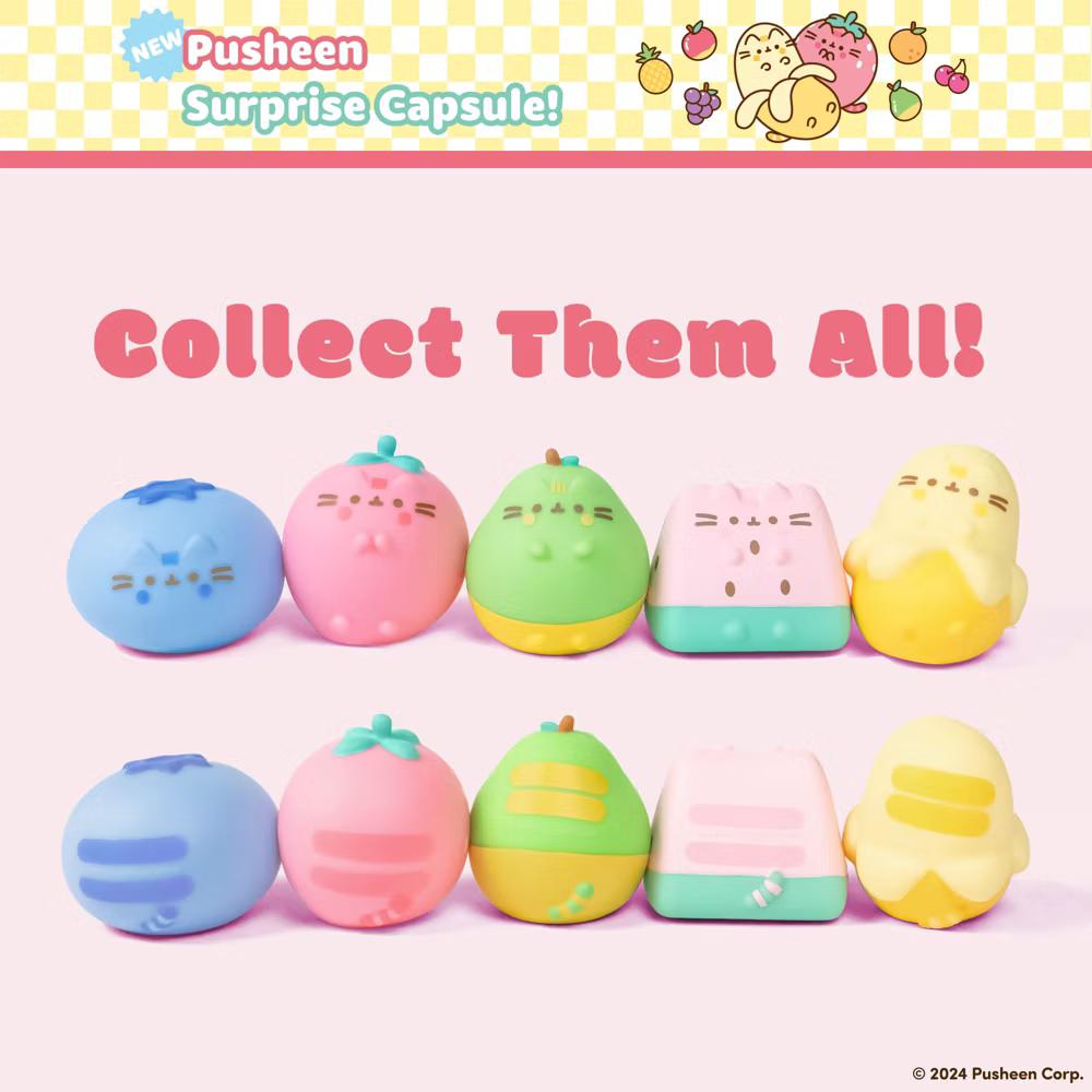 Capsule Pusheen The Cat Surprise Blind Toy Squishy Collectible Figurine SquiSHU Series 5 - Fruits - Image 4
