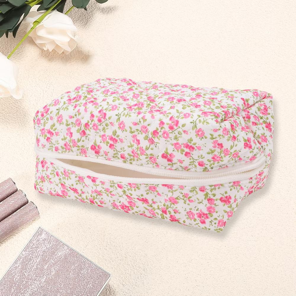 Women Portable Little Flower Pattern Makeup Bag 1 Pc - Image 23