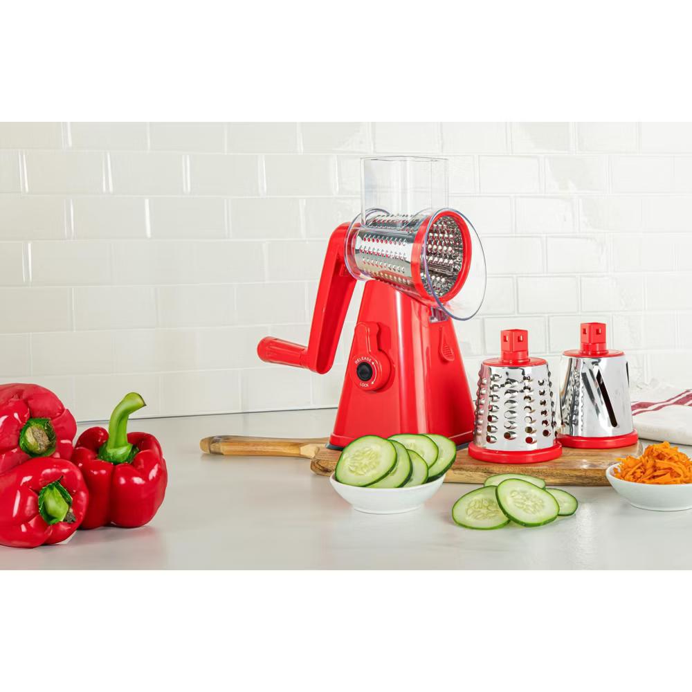 NutriSlicer Vegetable Slicer Cheese Grater Potato Slicer Salad Chopper with Suction Base - Image 34