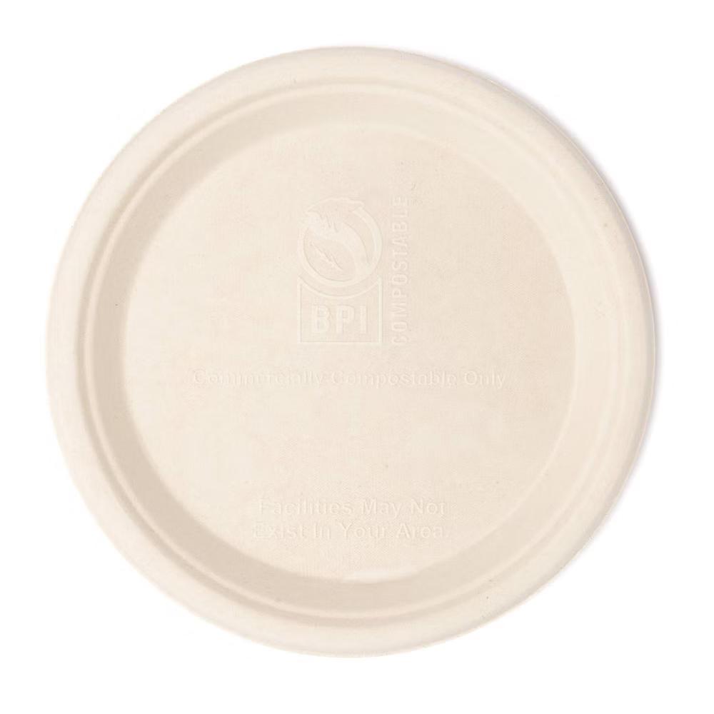 Compostable Fiber Disposable Plates 10" - Natural - 20ct - Image 8