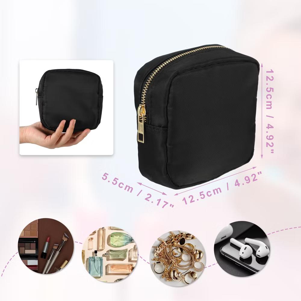 Waterproof Nylon Mini Makeup Bag 1 Pc - Image 3