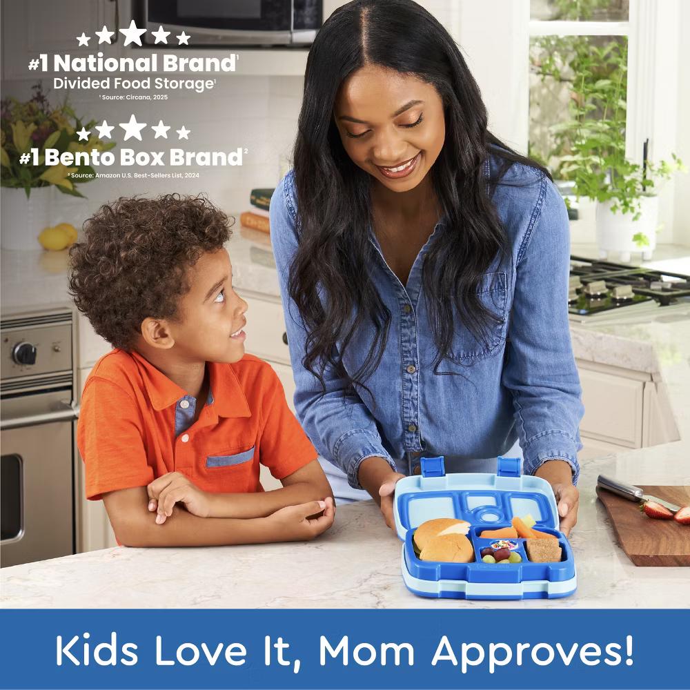 Kids' Brights Leakproof, 5 Compartment Bento-Style Kids' Lunch Box - Image 6