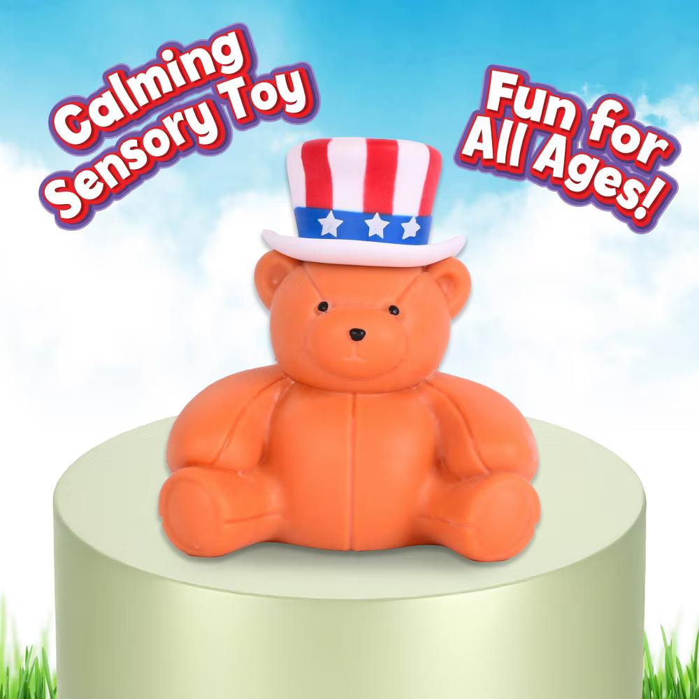 Squeeezy Americana Teddy Bear Fidget Toy - Image 6