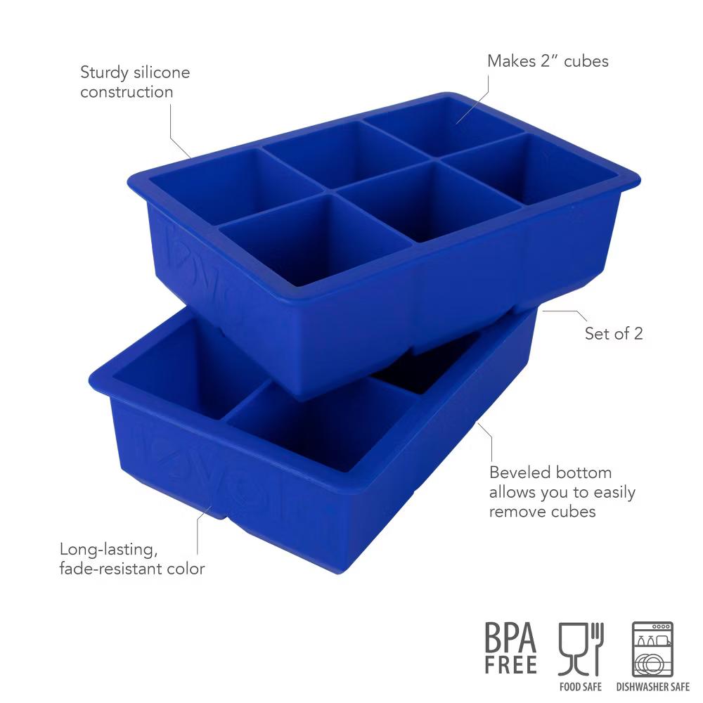 Set of 2 King Cube Ice Trays - Image 4