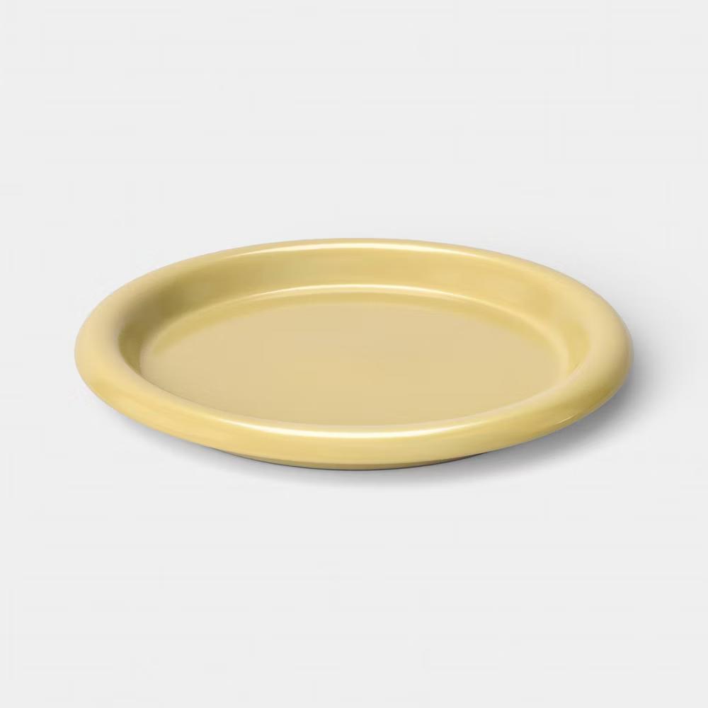 10.5" Stoneware Round Rim Dinner Plate - Image 10