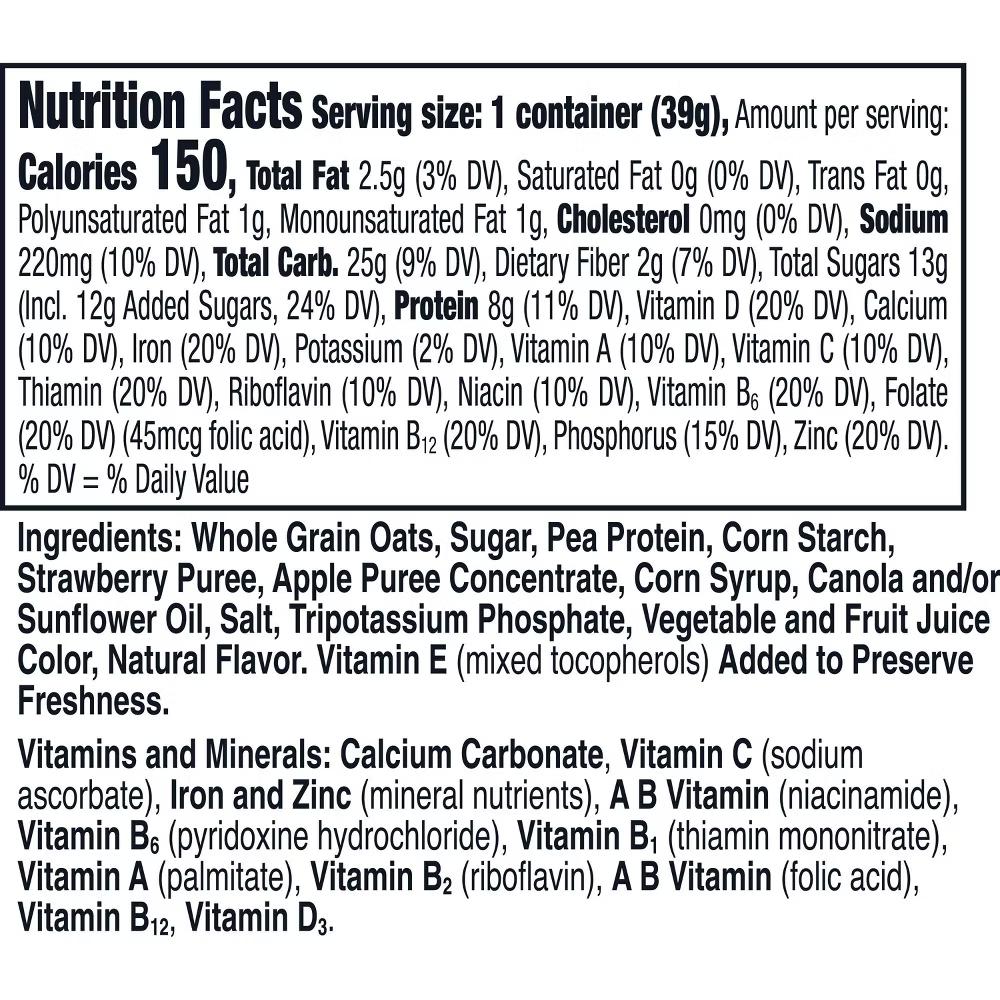 Cheerios Gluten Free Strawberry Protein Breakfast Cereal Cup - 1.4oz - Image 4