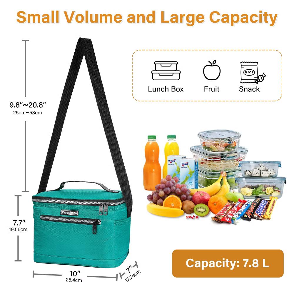 Small Insulated Lunch Bag for Men Women Kid, 7.8L Leakproof Thermal Reusable Lunch Cooler Tote Bag, Adult Insulated Lunch Box - Image 32