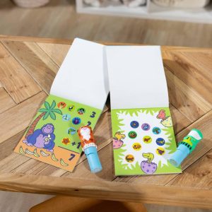 Sticker WOW! Dinosaur and Tiger Bundle: 2 24-Page Activity Pads, 2 Sticker Stampers, 600 Stickers, Arts and Crafts