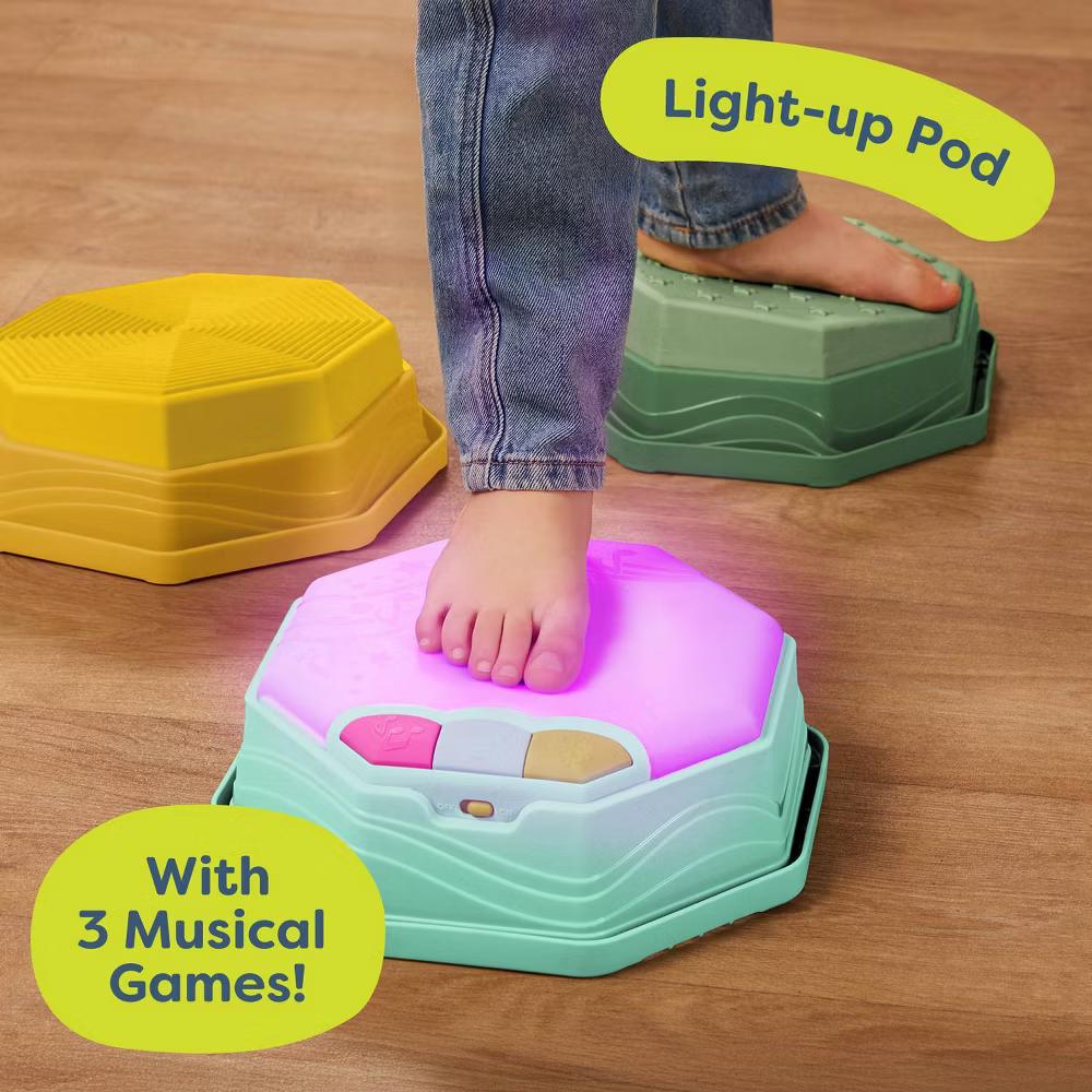 Balance & Groove Set - 14pc Balance Beams and Pods with Music & Lights - Image 10