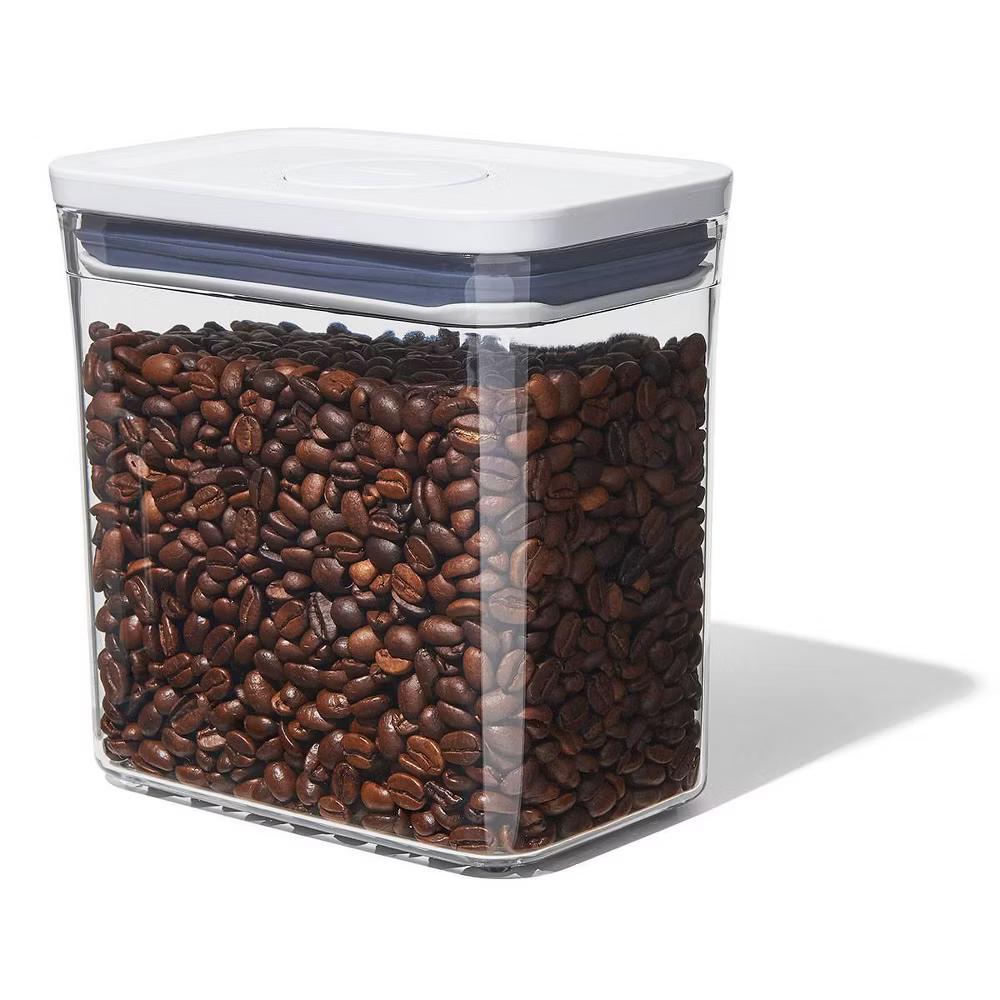 POP 1.7qt Plastic Rectangle Tall Airtight Food Storage Container Clear: Dishwasher-Safe Pantry Organizer - Image 4
