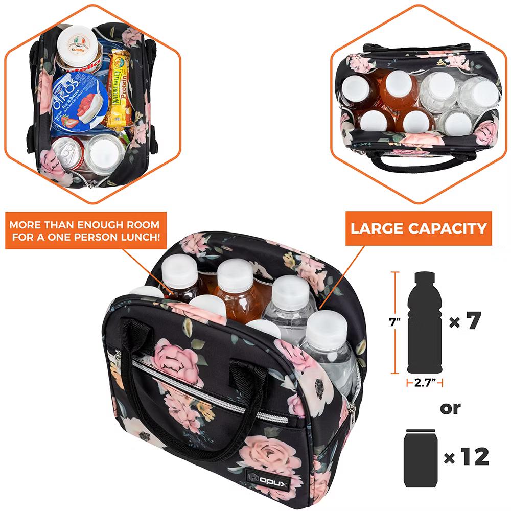 Insulated Lunch Box Women, Cooler Bag Tote Girls Kids Teen Adult, Soft Reusable Thermal Meal Prep Purse - Image 59