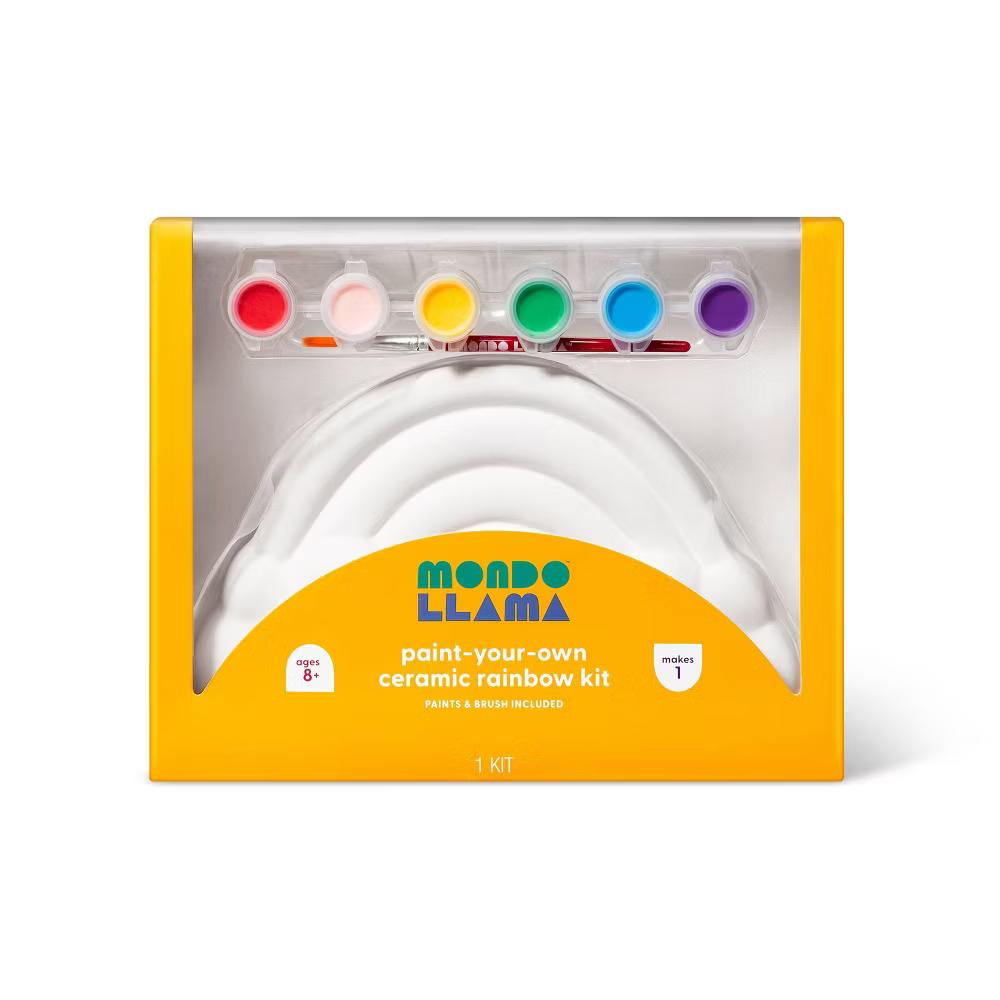 Paint-Your-Own Ceramic Rainbow Kit - Painting Kit for Kids, Includes Brush & Paint, Ages 8+ - Image 3