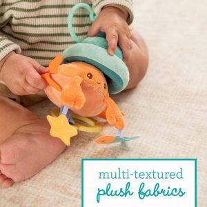 Infantino Pull & Shake Jittery Pal - Hermit Crab: Sensory Development Toy