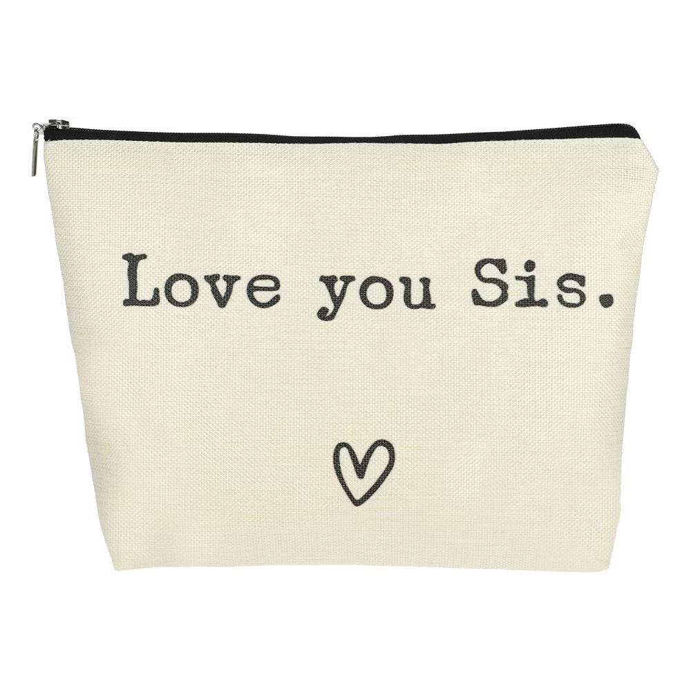 Women's Birthday Makeup Bag Beige 1 Pc - Image 7