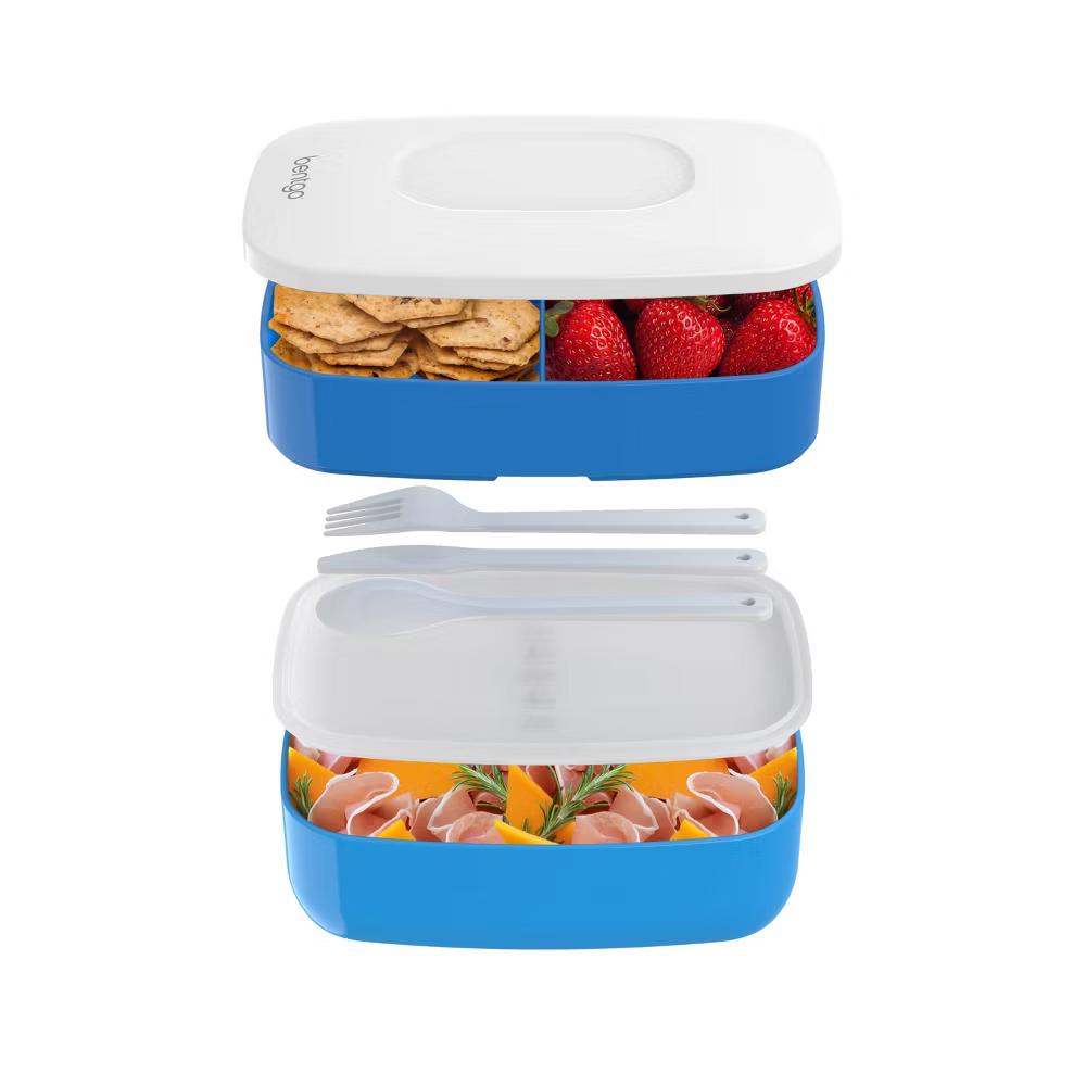 Classic All-in-One Stackable Lunch Box Container with Built in Flatware - Image 15