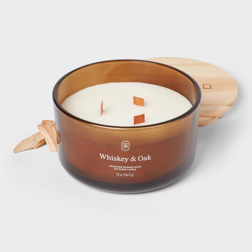 Glass Wooden Wick Jar Candle - Image 130