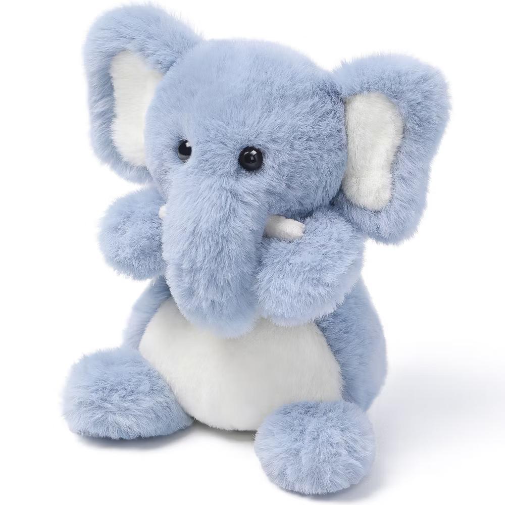 McHugs: Lazy Series - Mini Comfort Elephant - 6" Blue Stuffed Animal Plush - Image 7