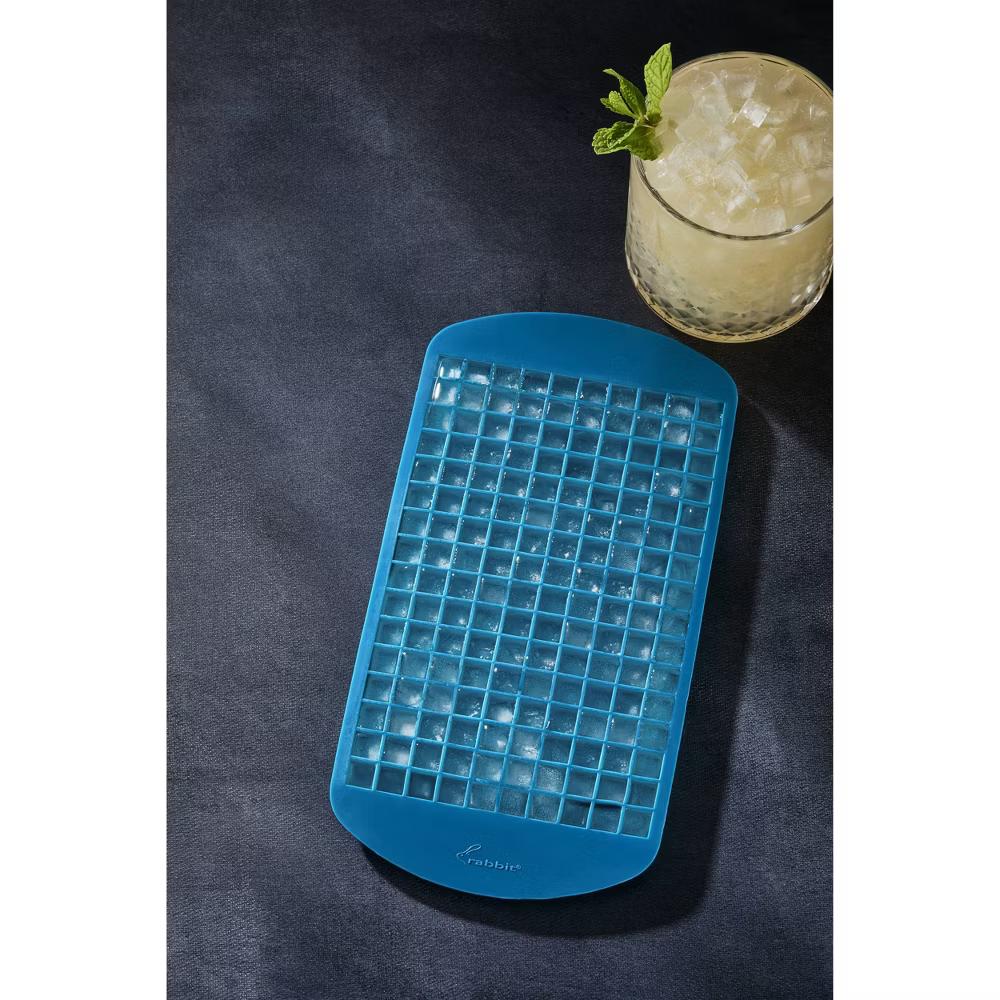 Houdini Crushed Ice Tray - Blue: Silicone Ice Mold, 160 Cavities, Reusable, Dishwasher-Safe, Nugget Ice Maker - Image 4