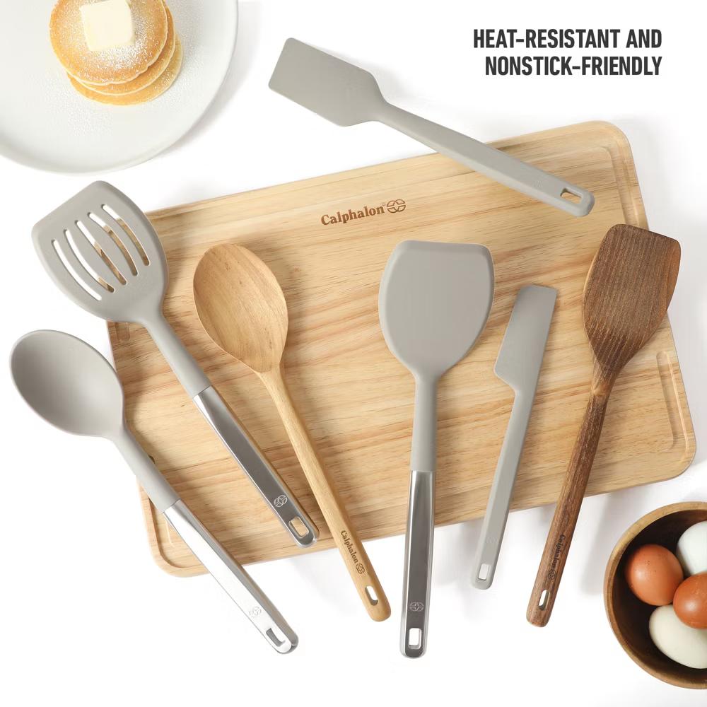 Prime 7 Piece Sillicone and Teak Wood Kitchen Tool & Gadget Set - Image 15
