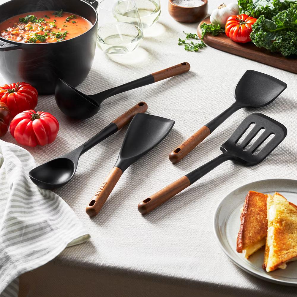 Staub Silicone with Wood Handle Cooking Utensil Sets - Image 11
