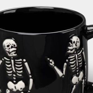 15 fl oz Stoneware Embossed Skeletons Mug - Hyde and EEK! Boutique™