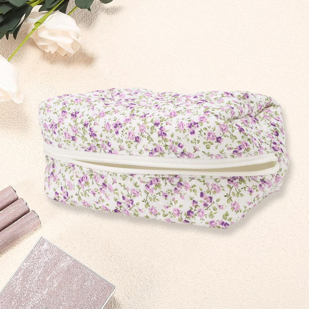 Women Portable Little Flower Pattern Makeup Bag 1 Pc - Image 15