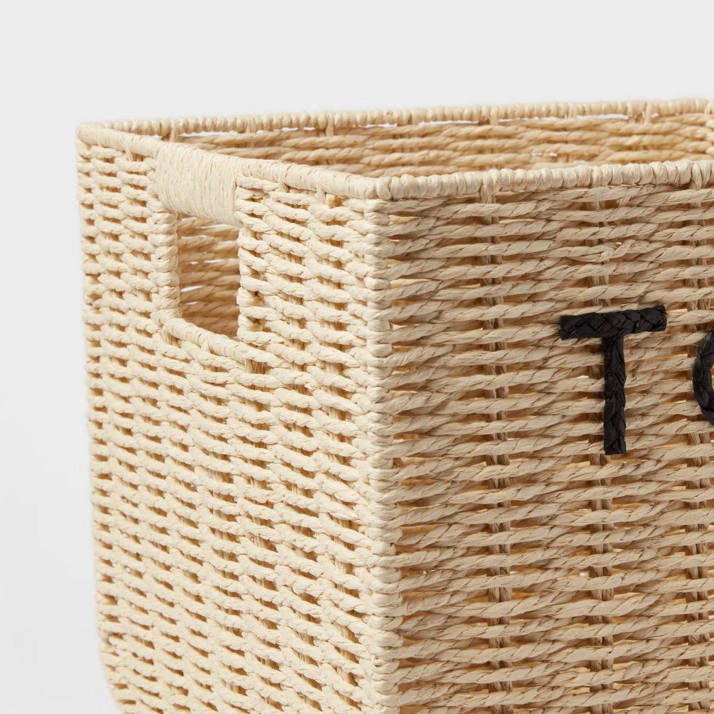Kids' Large Woven Toys Storage Basket - Image 5