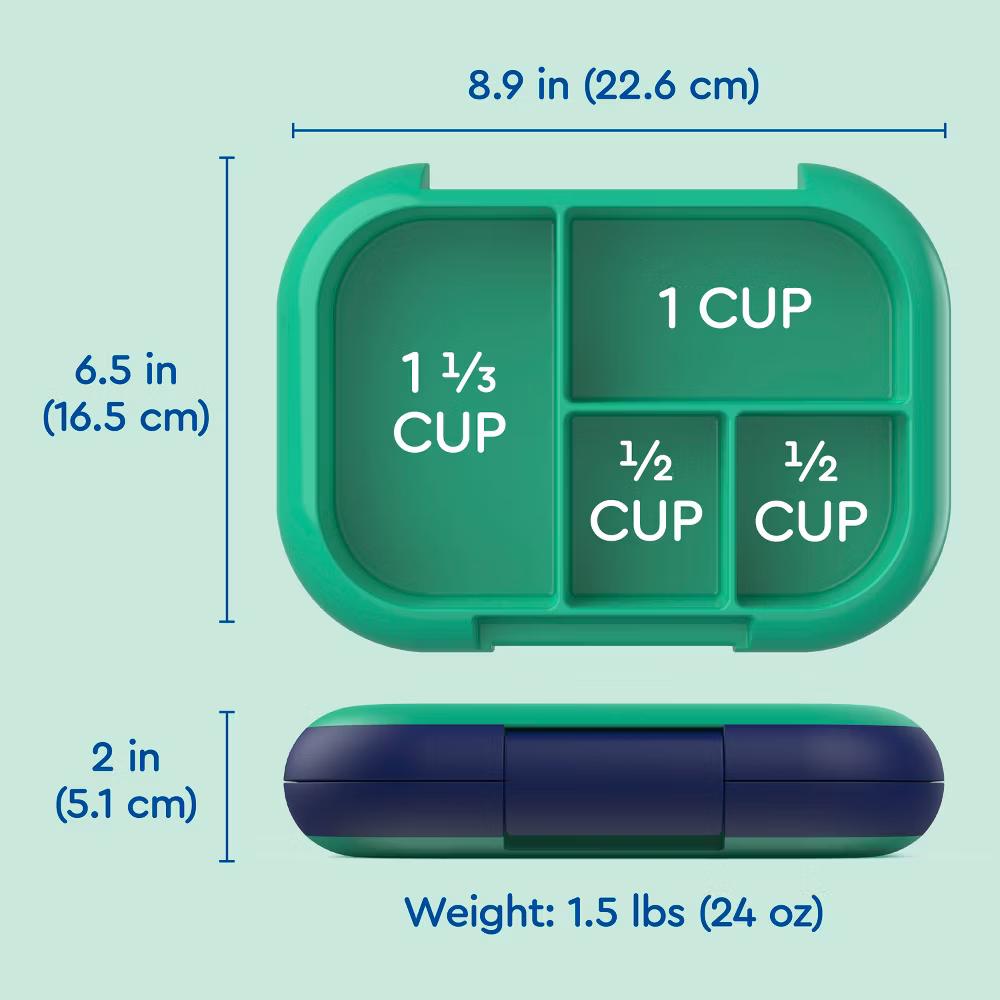 Kids' Chill Lunch Box, Bento-Style Solution, 4 Compartments & Removable Ice Pack - Image 35
