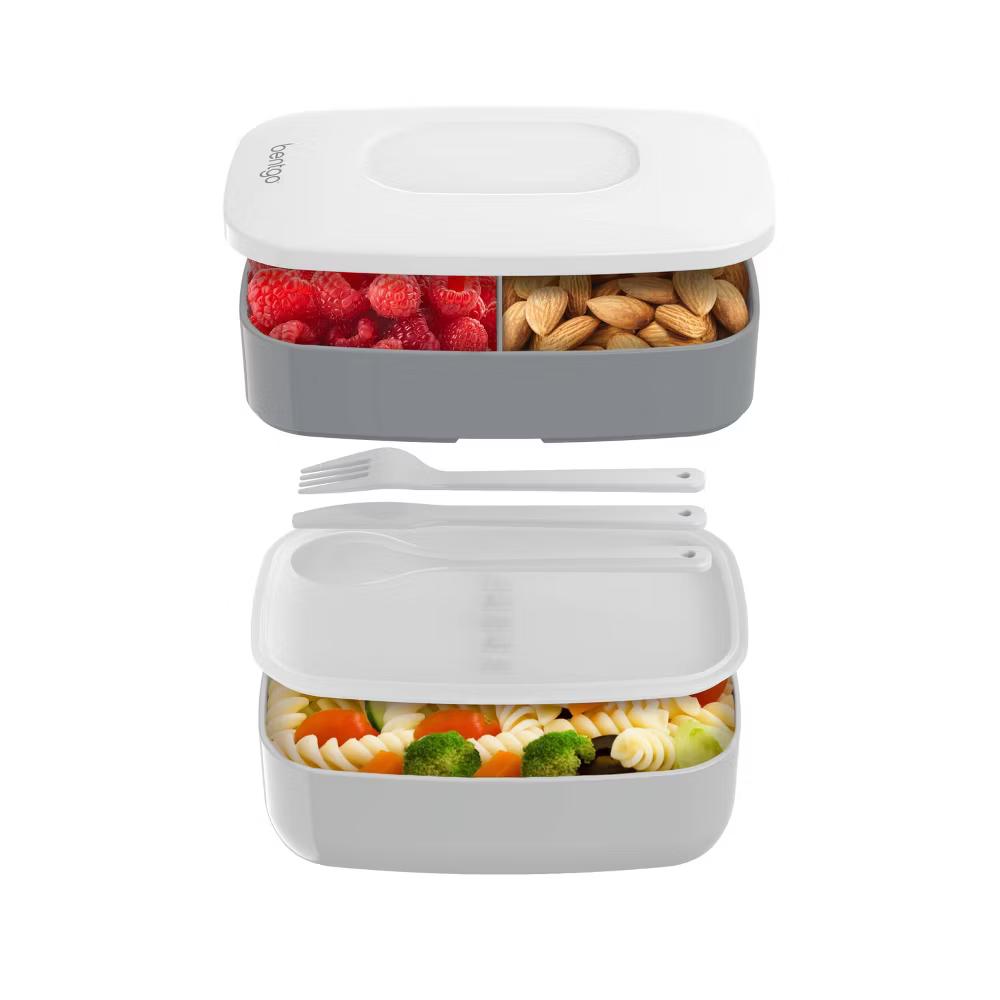 Classic All-in-One Stackable Lunch Box Container with Built in Flatware - Image 9