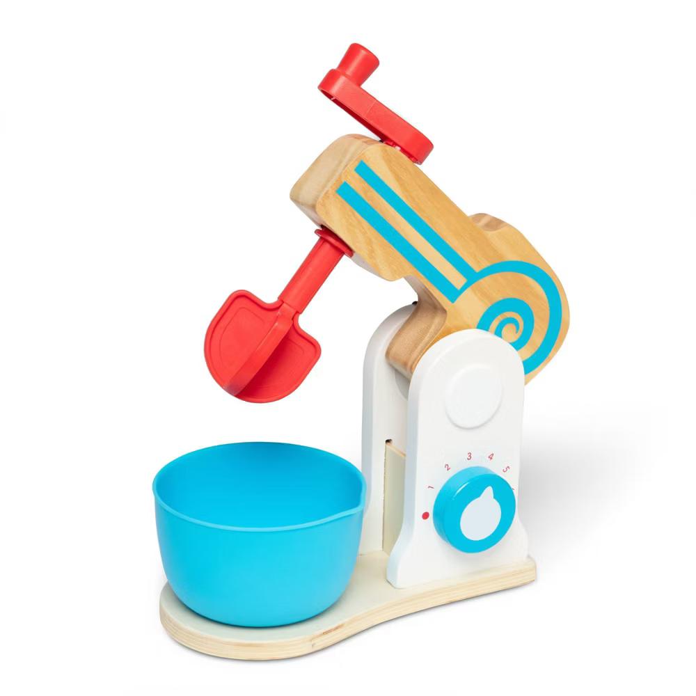 Wooden Make-a-Cake Mixer Set (11pc) - Play Food and Kitchen Accessories - Image 7
