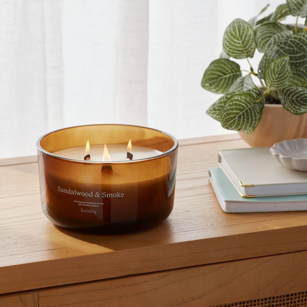 Glass Wooden Wick Jar Candle - Image 121