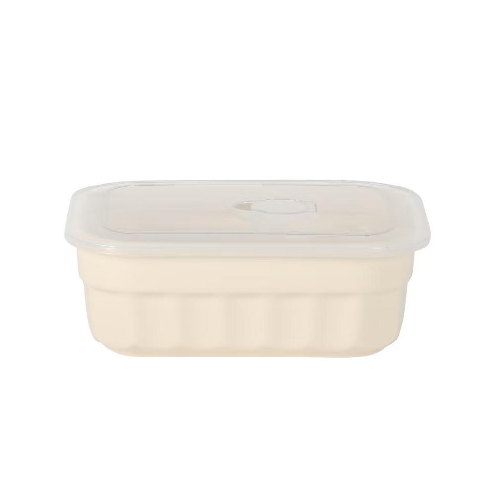 Martha Stewart Broadbrook 6 Piece Stoneware Meal Prep Container Set with Lids, Food Storage Bakeware, Ovenµwave&Dishwasher Safe, Cream - Image 13