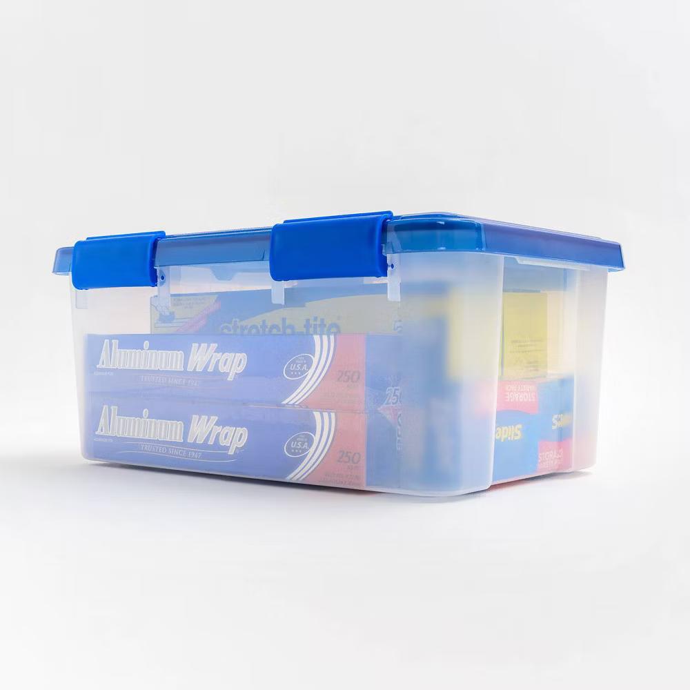 IRIS WeatherPro Plastic Storage Bin with Lid - Image 2